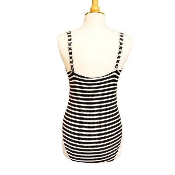 NIPTUCK SWIM Black White Gold One-piece Swimsuit - Medium - Picture 5 of 11